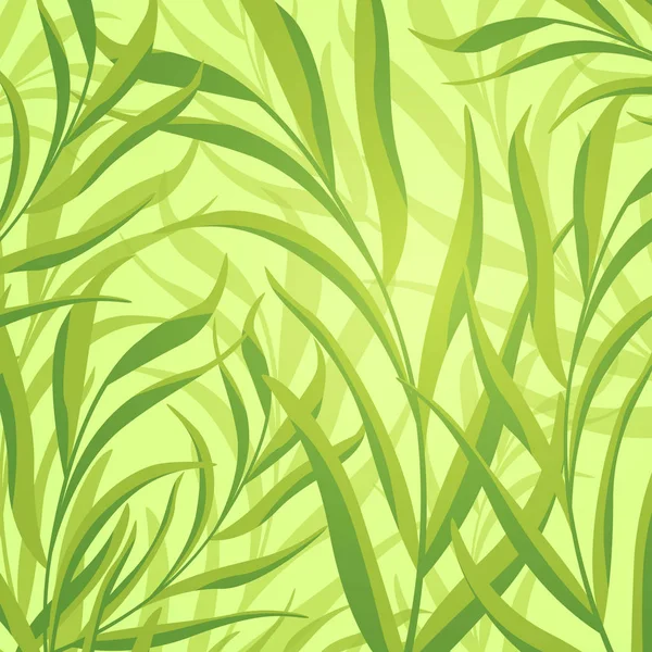 Fondo abstracto vectorial con hojas tropicales — Vector de stock