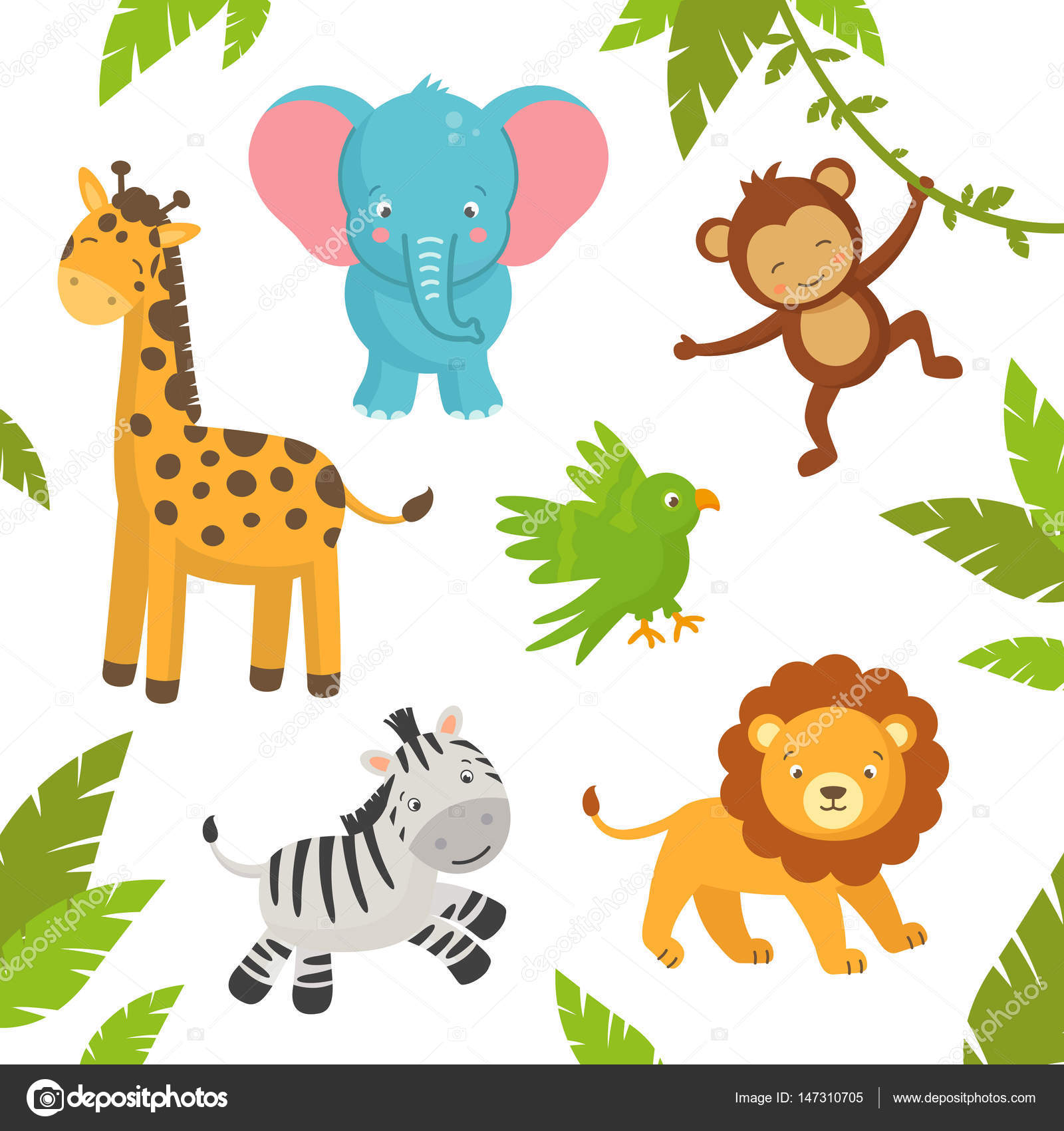 Jungle Animals Set Stock Illustrations – 12,607 Jungle Animals Set Stock  Illustrations, Vectors & Clipart - Dreamstime