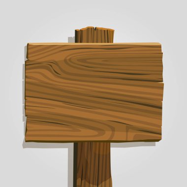 Vektör rustik ahşap işareti