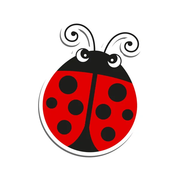 Vector Little Ladybug — Stock Vector