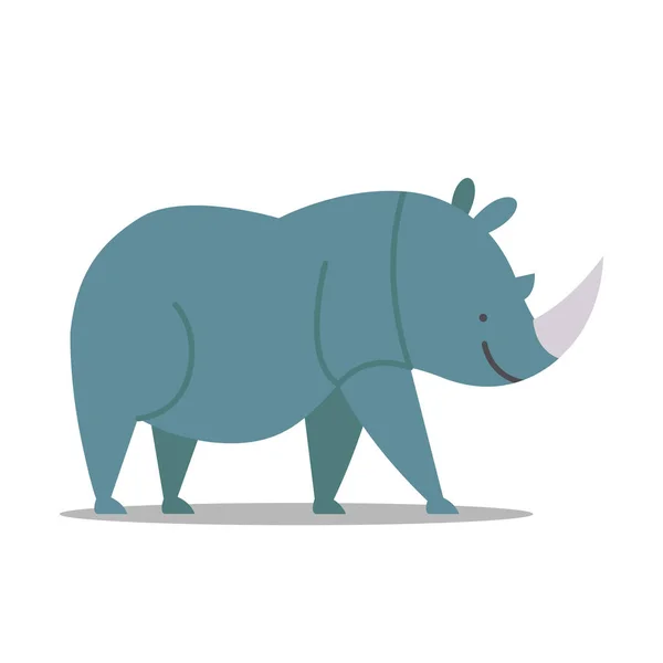 Vector Rhinoceros Icono Ilustración De Stock