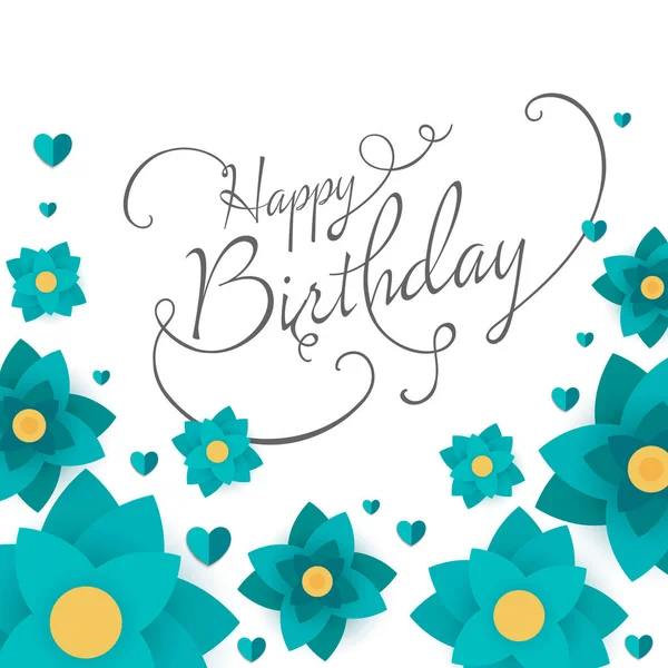 Wektor Happy Birthday kartka z życzeniami — Wektor stockowy