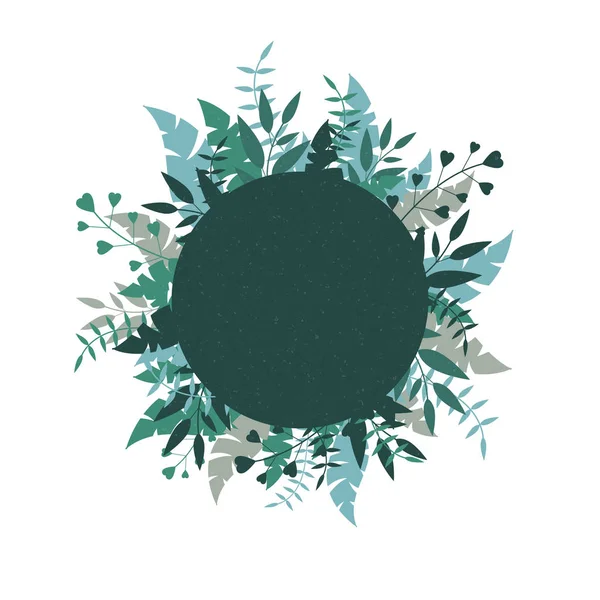 Διάνυσμα Floral φόντο με αφηρημένο μπλε φυτά Διάνυσμα Αρχείου