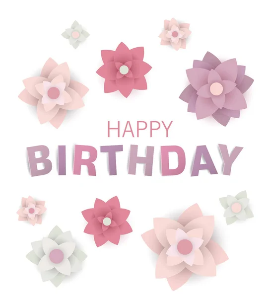 Vector Happy Birthday Greeting Card Royalty Free Stock Illustrations