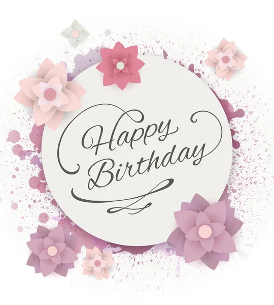 Vector Happy Birthday Greeting Card Stock Illustration