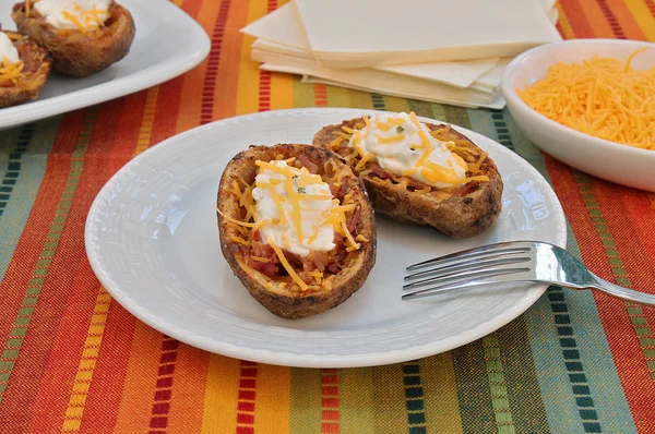 Pieles de patata al horno — Foto de Stock