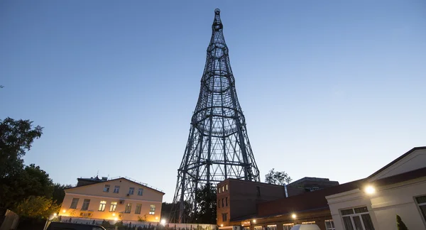 Nätliknande radiomast eller Shabolovka tornet i Moskva, Ryssland — Stockfoto