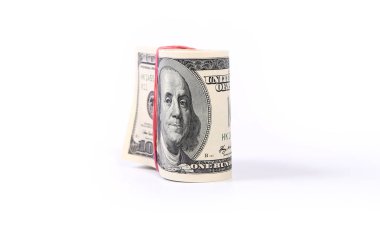 Yüz dolar faturaları yakın yukarı ABD para birimi   