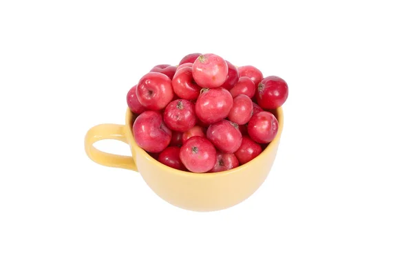 Still-life with fresh small red apples — Stock Photo, Image