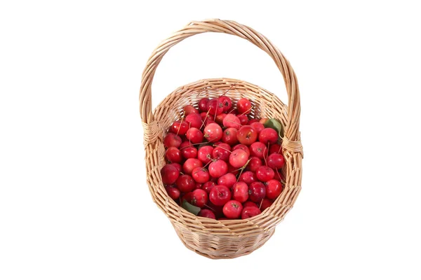 Martwa natura z świeże małe czerwone jabłka — Zdjęcie stockowe