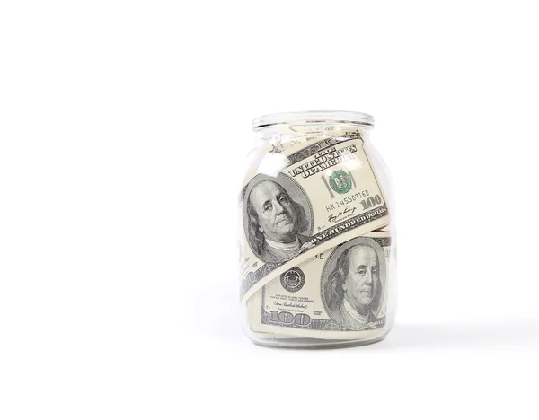 Yüz dolar faturaları yakın yukarı ABD para birimi — Stok fotoğraf