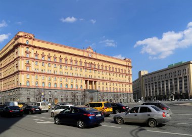 Rusya Fsb'ın bina. Lubyanka Meydanı. Moscow, Rusya Federasyonu  