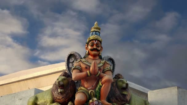 Tradycyjne hinduskie świątyni, południowych Indiach, kerala — Wideo stockowe