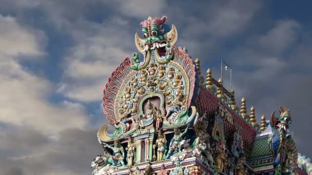 Meenakshi madurai, tamil nadu, Güney Hindistan hindu Tapınağı — Stok video