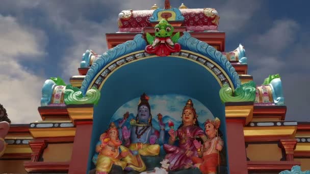 Templo hindú tradicional, sur de la India, Kerala — Vídeo de stock