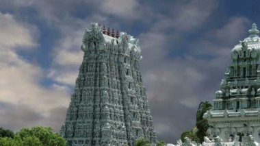 suchindram tapınak Tanrı shiva, Vişnu ve brahma, unesco tarafından koruma adanmış. kanniyakumari, tamil nadu, Güney Hindistan  
