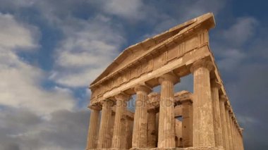 Antik Yunan tapınağı concordia (v-VI yüzyıl m.ö.), vadi, tapınaklar, agrigento, Sicilya. alan 1997 yılında unesco miras site listesinde dahil edildi  