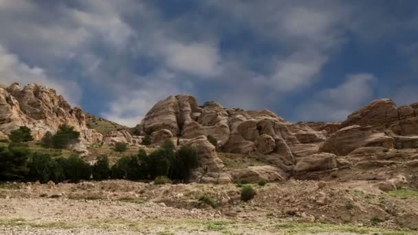 Bergen van Petra, Jordan, Midden-Oosten — Stockvideo