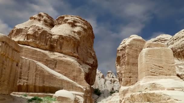 Bergen van Petra, Jordan, Midden-Oosten — Stockvideo