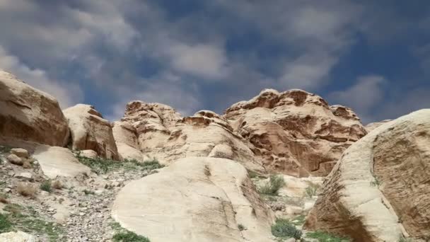 Mountains of Petra, Jordan, Middle East — Stock Video