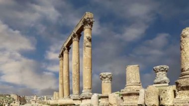 başkenti ve en büyük jerash governorate, Ürdün jerash (Antik gerasa), Ürdün şehirde roman ruins  
