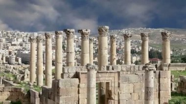 başkenti ve en büyük jerash governorate, Ürdün jerash (Antik gerasa), Ürdün şehirde roman ruins  