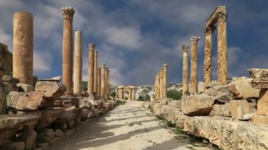 başkenti ve en büyük jerash governorate, Ürdün jerash (Antik gerasa), Ürdün şehirde roman ruins  