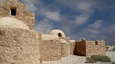 amman, Ürdün yakınındaki Quseir (Kasr) amra çöl castle. ünlü fresk 's ile dünya mirası.   