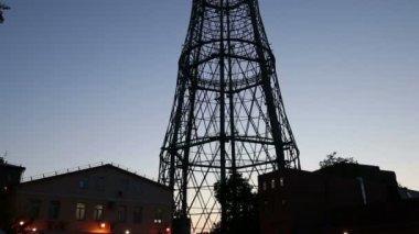 Teknoloji radyo kulesi veya Shabolovka Kulesi, Moskova, Rusya 