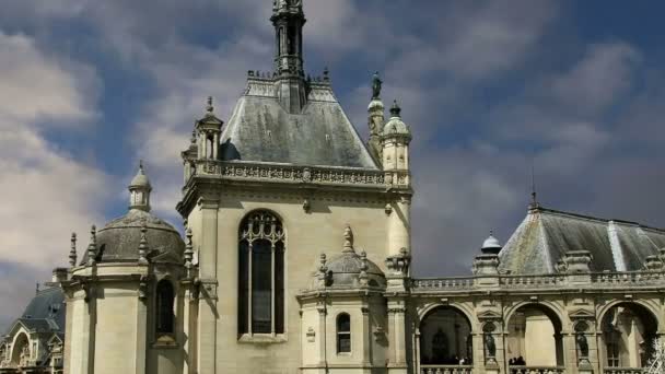 Chateau de Chantilly (Castello Chantilly), Oise, Picardie, Francia — Video Stock