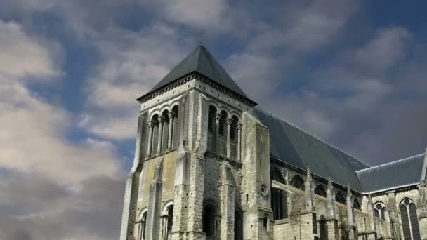 The medieval district of the city Tours, France — Stock Video