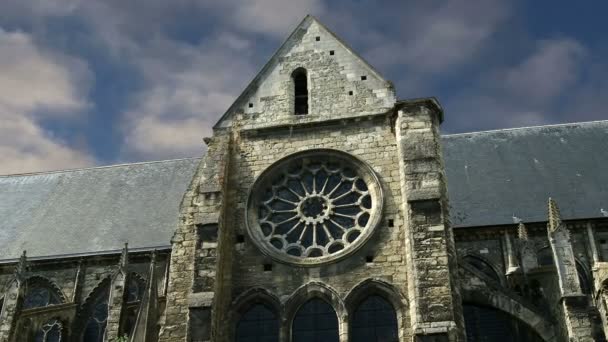 Středověké čtvrti města Tours, Francie — Stock video