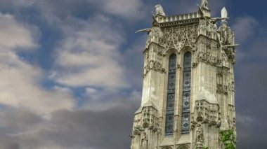 Saint-jacques tur, paris, Fransa, 4 arrondissement bulunan bir anıt 
