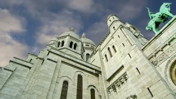 Basilika av det Heliga Hjärtat, Paris, Frankrike — Stockvideo