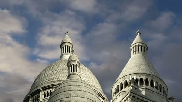 フランス、パリの聖心大聖堂 — ストック動画