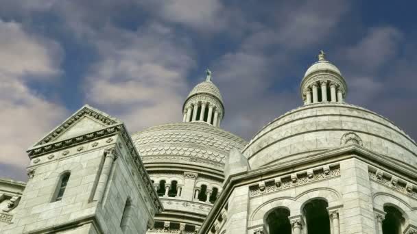 Basilika av det Heliga Hjärtat, Paris, Frankrike — Stockvideo