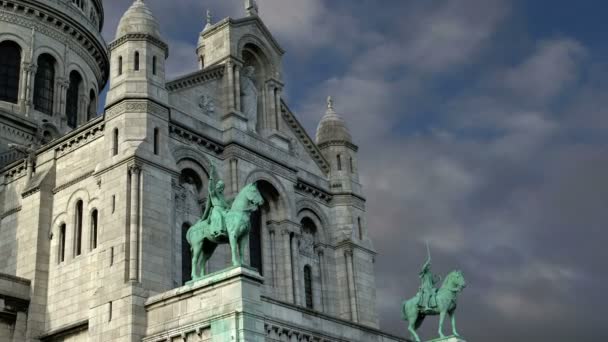 圣心大教堂，法国巴黎 — 图库视频影像
