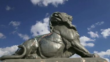 Chistopher Columbus anıt Barcelona, İspanya yakınındaki bir aslan heykeli 