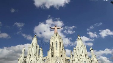 Tibidabo kilisede tibidabo tepeye, Barcelona, İspanya (tapınak), 