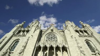 Tibidabo kilisede tibidabo tepeye, Barcelona, İspanya (tapınak), 