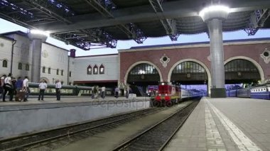 Tren Kazansky demiryolu terminal (Kazansky vokzal) ve yolcu--dokuz demiryolu terminalleri, Moskova, Rusya biridir.. 