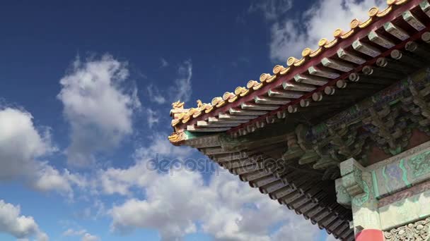 Tiltott város, Peking, Kína - volt a kínai császári palota, a ming-dinasztia, a qing-dinasztia vége — Stock videók