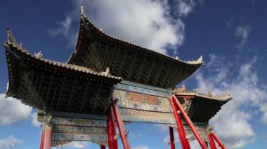 Giriş bir Budist tapınağı - xian (sian, xi'an), shaanxi Eyaleti, Çin 