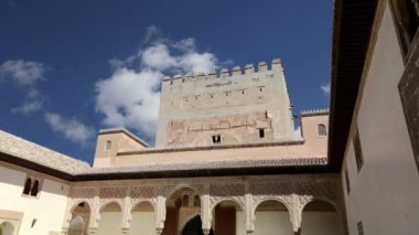 Alhambra palace - Ortaçağ Mağribi Kalesi granada, Endülüs, İspanya