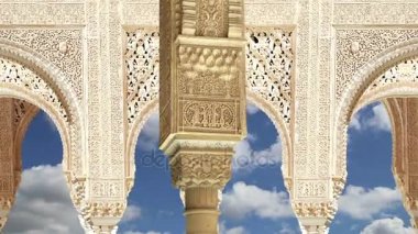 alhambra, granada, İspanya (Endülüs) İslam tarzı kemerler