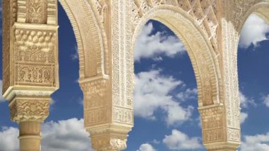 alhambra, granada, İspanya (Endülüs) İslam tarzı kemerler