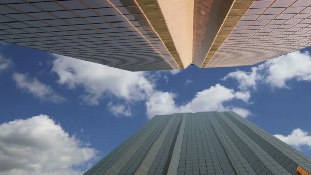 Modern skyscrapers, Sheikh zayed road, Dubai, United Arab Emirates. Dubai is the fastest growing city in the world — Stock Video