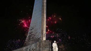Fatihler alan anıt Park açık havada Cosmonautics Müzesi ve havai fişek, Vdnk sergi yakınındaki Merkezi, Moskova, Rusya  