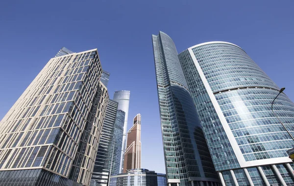 Skyscrapers of the International Business Center (City), Moscow, Russia — Stock Photo, Image
