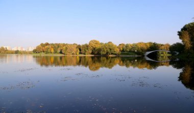Izmailovo gölette park Izmailovsky Kremlin (Izmailovo Kremlin), Moskova, Rusya Federasyonu  